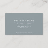 プロフェッショナルプエレガントレーングレシンプルー 名刺 (裏面)