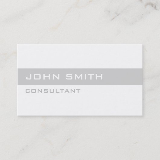 プロフェッショナルプエレガントレーンシンプルホモダンワイト 名刺 (正面)