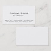 プロフェッショナルプエレガントレーンホワイト化粧アーティスト 名刺 (正面/裏面)