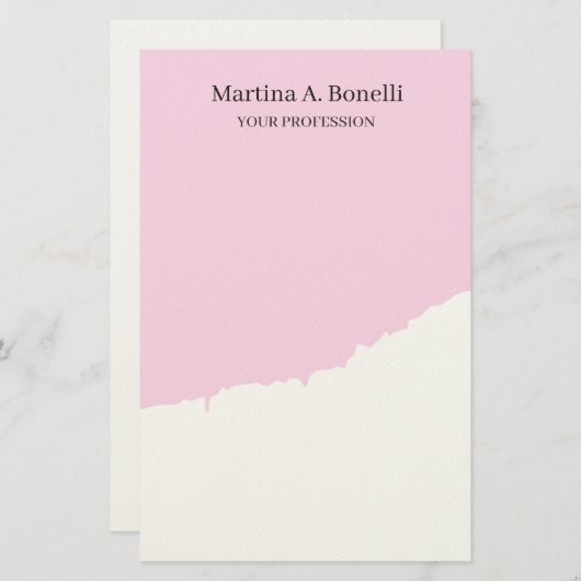 プロフェッショナルプユニークライエレガントンシンプル 便箋 (正面/裏面)