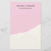 プロフェッショナルプユニークライエレガントンシンプル 便箋 (正面)