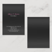 プロフェッショナルプレイングレイフェミニンミニマルユニークリスト 名刺 (正面/裏面)