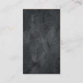 プロフェッショナルプレイングレートレンディーミニマルモダンリスト 名刺 (裏面)