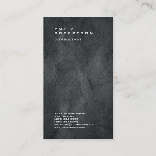 プロフェッショナルプレイングレートレンディーミニマルモダンリスト 名刺 (正面)