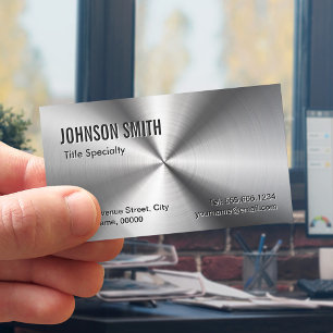 プロフェッショナルプレインスライバーラジアルメタリックルック 名刺