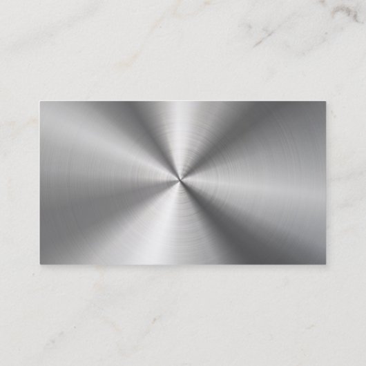 プロフェッショナルプレインスライバーラジアルメタリックルック 名刺 (裏面)