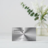 プロフェッショナルプレインスライバーラジアルメタリックルック 名刺 (スタンド正面)