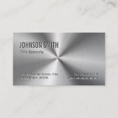 プロフェッショナルプレインスライバーラジアルメタリックルック 名刺 (正面)