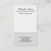 プロフェッショナルプレインミニマリストモダンシンプル 名刺 (正面)