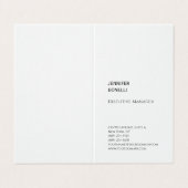 プロフェッショナルプレインミニマルモダン主義リネントレンディー 名刺 (外部フラット)