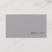 プロフェッショナルプレミアムグレーと黒の署名 名刺 (正面)