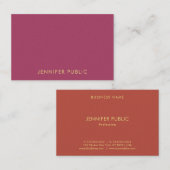 プロフェッショナルプレミアムパールフィニッモダンシエレガントュ 名刺 (正面/裏面)