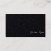 プロフェッショナルプレミアム白黒の署名 名刺 (正面)