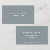 プロフェッショナルプレーンエレガントインテリアデコレーターグレイ 名刺 (正面/裏面)