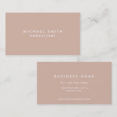 プロフェッショナルプレーンエレガントインテリア飾り 名刺 (正面/裏面)