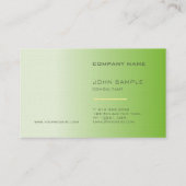 プロフェッショナルプレーンエレガントプレミアムリネンラグジュアリー 名刺 (裏面)