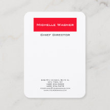 プロフェッショナルプレーンエレガントミニマリスト赤白