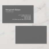 プロフェッショナルプレーングレー標準名刺 名刺 (正面/裏面)