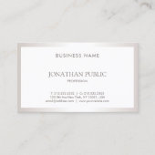 プロフェッショナルプレーンシンプルエレガントデザインモダン 名刺 (正面)