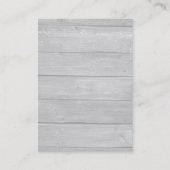 プロフェッショナルプレーンシンプルグレーユニークウッド 名刺 (裏面)