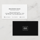 プロフェッショナルプレーンホワエレガントイトモダンバス 名刺 (正面/裏面)