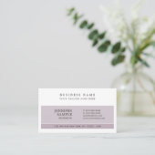 プロフェッショナルプレーンモダンカラーエレガントデザイン 名刺 (スタンド正面)