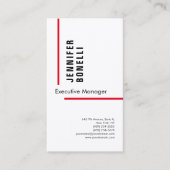 プロフェッショナルプレーンモダントレンディー絹 名刺 (正面)