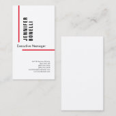 プロフェッショナルプレーンモダントレンディー絹 名刺 (正面/裏面)