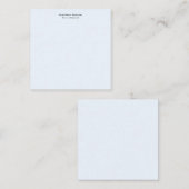 プロフェッショナルプレーンモダンミニマリストアリスブルー ノートカード (正面/裏面)