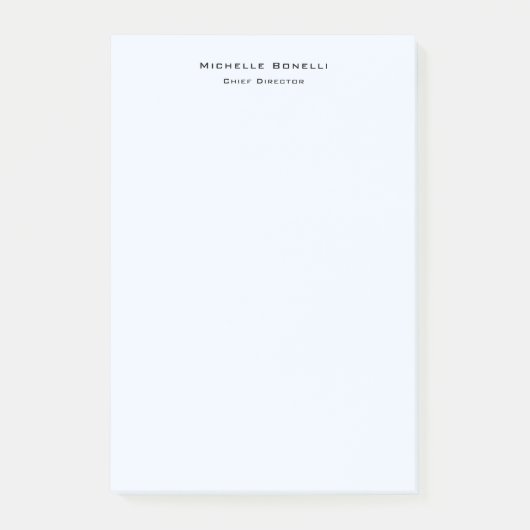 プロフェッショナルプレーンモダンミニマリストアリスブルー ポストイット (正面)