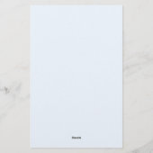 プロフェッショナルプレーンモダンミニマリストアリスブルー 便箋 (裏面)