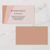 プロフェッショナルプレーンモダンミニマリストパステルカラー 名刺 (正面/裏面)