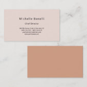 プロフェッショナルプレーンモダンミニマリストパステルカラー 名刺 (正面/裏面)