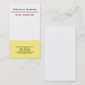 プロフェッショナルプレーンモダンミニマルエレガント 名刺 (正面/裏面)