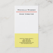 プロフェッショナルプレーンモダンミニマルエレガント 名刺 (正面)