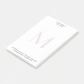 プロフェッショナルプレーンモダンミニマルモノグラムのリスト ポストイット (アングル)