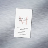 プロフェッショナルプレーンモダンミニマルモノグラムのリスト マグネット名刺 (インサイチュ)