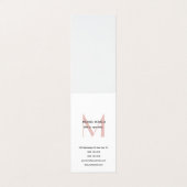 プロフェッショナルプレーンモダンミニマルモノグラムのリスト 名刺 (外部フラット)