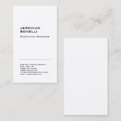 プロフェッショナルプレーンモダンミニマル上絹 名刺 (正面/裏面)