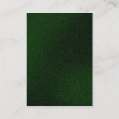 プロフェッショナルプレーン垂直緑ユニーク白 名刺 (裏面)