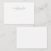 プロフェッショナルプレーン白黒モノグラム ノートカード (正面/裏面)