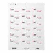 プロフェッショナルプレーン・ミニマルモダントレンディー ラベル (フルシート)