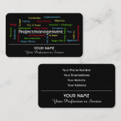 プロフェッショナルプロジェクト管理およびコンサルティング 名刺 (正面/裏面)