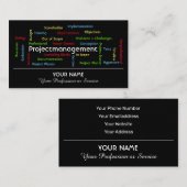 プロフェッショナルプロジェクト管理とコンサルティング業務 名刺 (正面/裏面)
