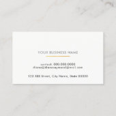 プロフェッショナルプロファイルカード/ラブフェイク金ゴールドハート 名刺 (裏面)