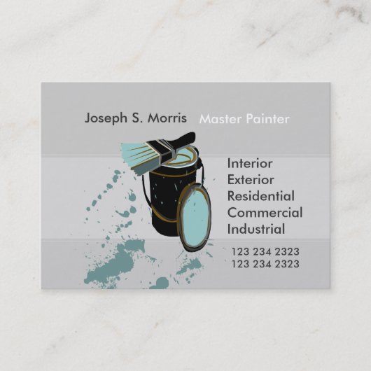 プロフェッショナルプロモーションハウスの画家たちブラシ 名刺 (正面)