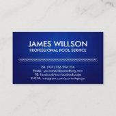 プロフェッショナルプールクリーニングサービス 名刺 (裏面)