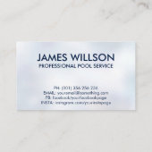 プロフェッショナルプールクリーニングサービス 名刺 (裏面)
