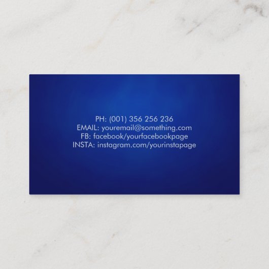 プロフェッショナルプールクリーニングサービス 名刺 (裏面)