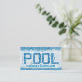 プロフェッショナルプールクリーニングサービス 名刺 (スタンド正面)